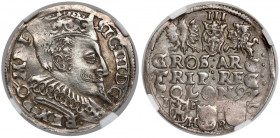 Zygmunt III Waza, Trojak Bydgoszcz 1597 - szerokie