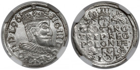 Zygmunt III Waza, Trojak Wschowa 1596 - menniczy