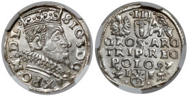 Zygmunt III Waza, Trojak Wschowa 1597 - menniczy