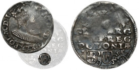 Zygmunt III Waza, Trojak Lublin 1595 - TOPÓR - rzadki R5