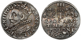 Zygmunt III Waza, Trojak Kraków 1601 - w lewo