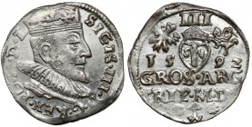 Zygmunt III Waza, Trojak Wilno 1592 - SIGIS RR