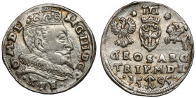 Zygmunt III Waza, Trojak Wilno 1595 - bez Prusa