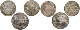 Zygmunt III Waza, Trojaki Wschowa i Kraków 1598-1623 (3szt)