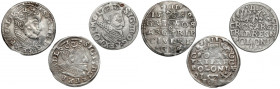 Zygmunt III Waza, zestaw trojaków 1589-1623, zestaw (3szt)