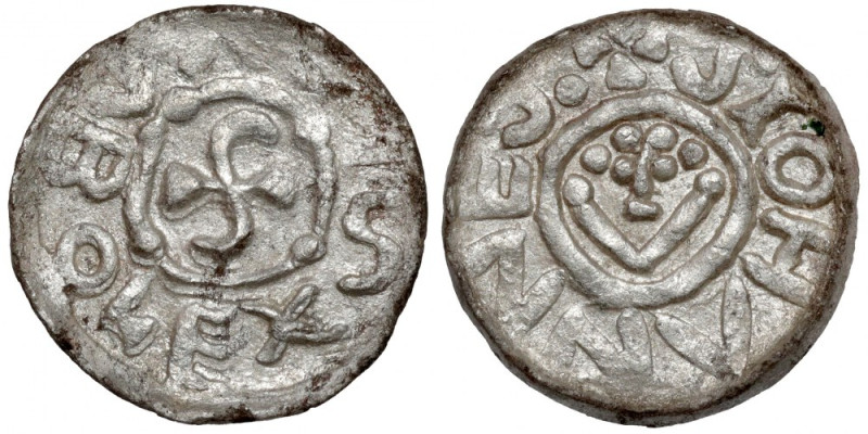 Bolesław III Krzywousty, Denar Wrocław (przed 1107) - monogram SI Bardzo rzadki ...