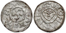 Bolesław III Krzywousty, Denar Wrocław (przed 1107) - monogram SI R8