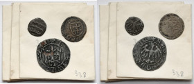 Władysław II Jagiełło-Warneńczyk, Denar, Trzeciak i fals Półgrosza (3szt)