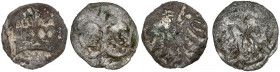 Władysław II Jagiełło i III Warneńczyk, Denary Kraków (2szt)