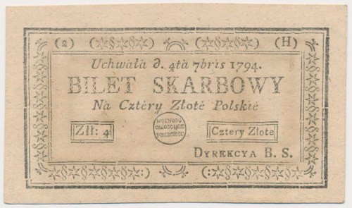 4 złote 1794 - (2)(H) Reference: Miłczak A11e
Grade: UNC/AU 

More photos and...