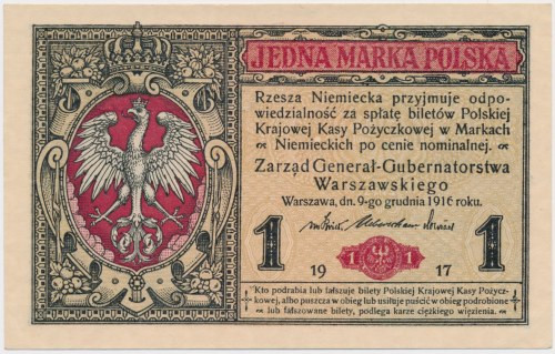 1 mkp 1916 Generał Reference: Miłczak 8
Grade: XF+ 

More photos and full ite...