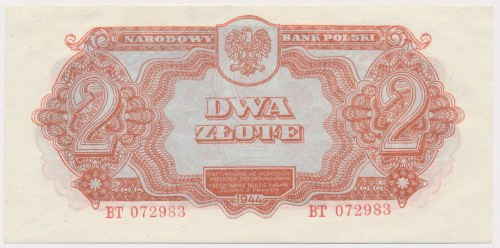 2 złote 1944 ...owym - BT Reference: Miłczak 106a
Grade: UNC/AU 

More photos...