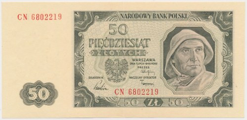 50 złotych 1948 - CN Reference: Miłczak 138g
Grade: XF 

More photos and full...