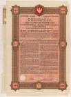Poznań, Poż. Woj. Zw. Komunalnego 1927 r., Obligacja na 400 zł