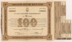 Płock, TKM, List Zastawny Konwersyjny 100 zł 1930