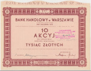 Bank Handlowy w Warszawie, Em.16, 10x 100 zł 1936