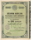 Wileński Bank Ziemski, Em.1, 150 zł 1937