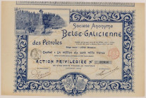 Societe Anonyme Belge-Galicienne des Petroles, Akcja uprzywilejowana na 500 FB 1897