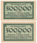 Breslauer Consum-Verein (Wrocław), Gegenmarke 2x 500.000 mark 1923 (2szt)