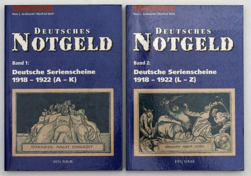 Deutsche Serienschein 1918-1922 (A-K) i (L-Z), Grabowski - Mehl (2szt) Tom 1 i 2...