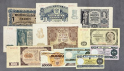 Zestaw banknotów polskich 1916-1989, w tym PEWEX (11szt)