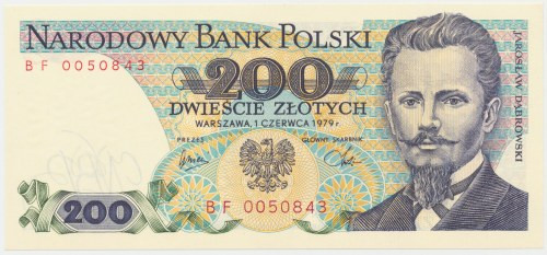 200 złotych 1979 - BF Reference: Miłczak 152
Grade: UNC 

More photos and ful...