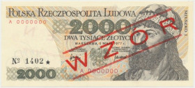 2.000 zł 1977 - WZÓR - A 0000000 - No.1402