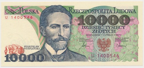 10.000 złotych 1987 - U Reference: Miłczak 169
Grade: UNC 

More photos and f...