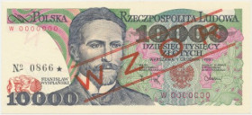 10.000 zł 1988 - WZÓR - W 0000000 - No.0866