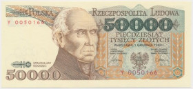 50.000 złotych 1989 - Y