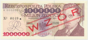 1 mln zł 1993 - WZÓR - A 0000000 - No.0149