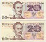 20 złotych 1982 - A i AA (2szt)