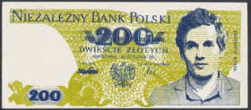 Solidarność, 200 złotych 1986 Zbigniew Bujak