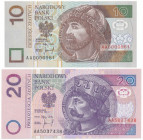 10 i 20 złotych 1994 - AA (2szt)