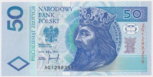 50 złotych 1994 - AG Reference: Miłczak 198a
Grade: UNC 

More photos and ful...