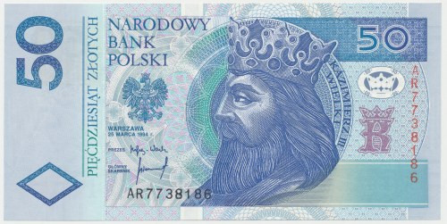 50 złotych 1994 - AR Reference: Miłczak 198a
Grade: UNC 

More photos and ful...