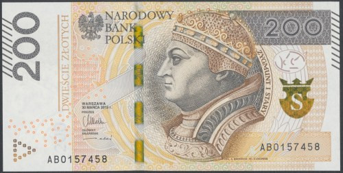 200 złotych 2015 - AB 
Grade: UNC 

More photos and full item description ava...