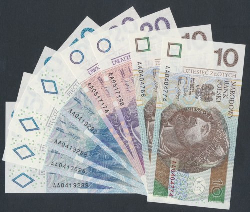 Zestaw 10, 20 i 50 zł 2012 - AA (8szt) 
Grade: 1, 1/AU 

More photos and full...