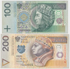 100 i 200 złotych 1994 - ZA - serie zastępcze (2szt)