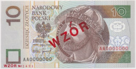 10 złotych 1994 - WZÓR - AA 0000000 - Nr 1421