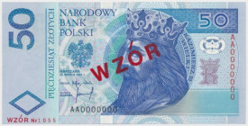 50 złotych 1994 - WZÓR - AA 0000000 - Nr 1055