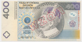 PWPW 400 złotych 1996 - WZÓR na awersie