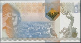 PWPW Kraków, hologram MONOGRAM, panorama niebieska