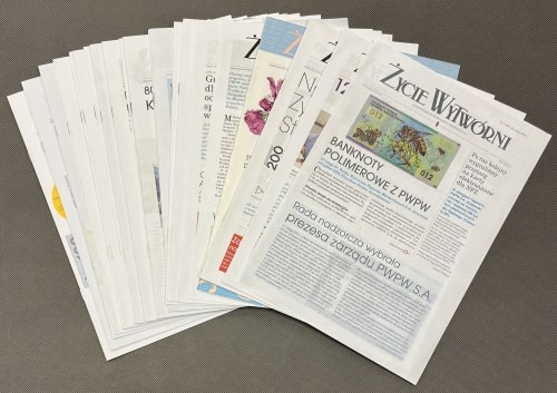 PWPW Życie Wytwórni (27szt) W zestawie numery: 7 (tylko jedna kartka), 14, 16-18...