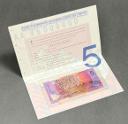 Australia, 5 Dollars 1995 - polymer - in folder