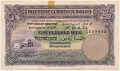 Palestine, 500 Mils 1939