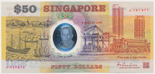 Singapore, 50 Dollars 1990 - Polymer Reference: Pick 30
Grade: UNC 

More pho...