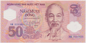 Viet Nam, 50 Dong (2001) - polymer - in folder