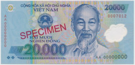 Viet Nam, 20.000 Dong (2006) - SPECIMEN - Polymer