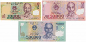 Viet Nam, 10.000 - 500.000 Dong ND - Polymers (3pcs)